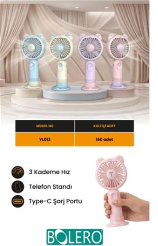 CSLCSL CS-38 Şarjlı Mini Fan Sarı8698521890792
