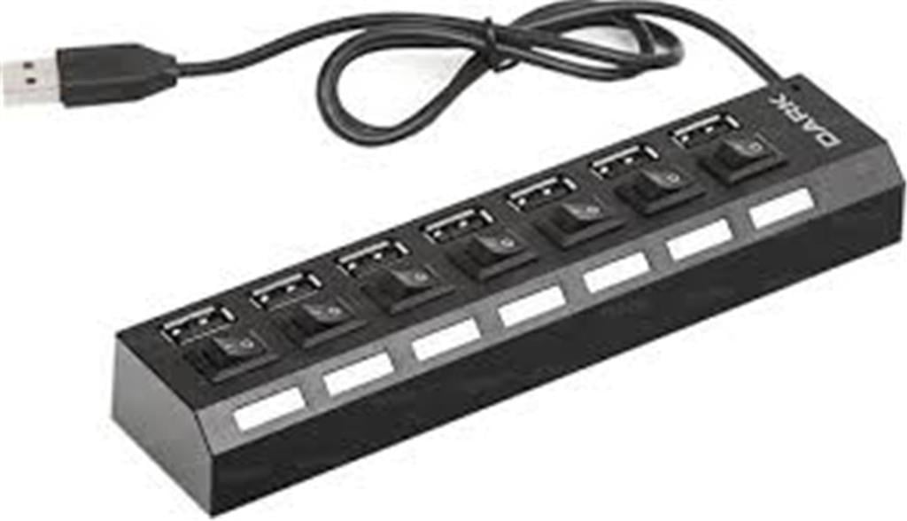 DARKDark DK AC USB272 7 Port Anahtarlı USB2.0 HUB8697939929582
