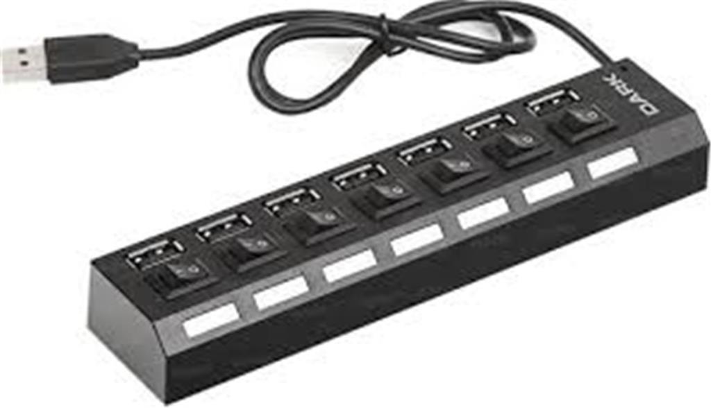 DARKDark DK AC USB272 7 Port Anahtarlı USB2.0 HUB8697939929582