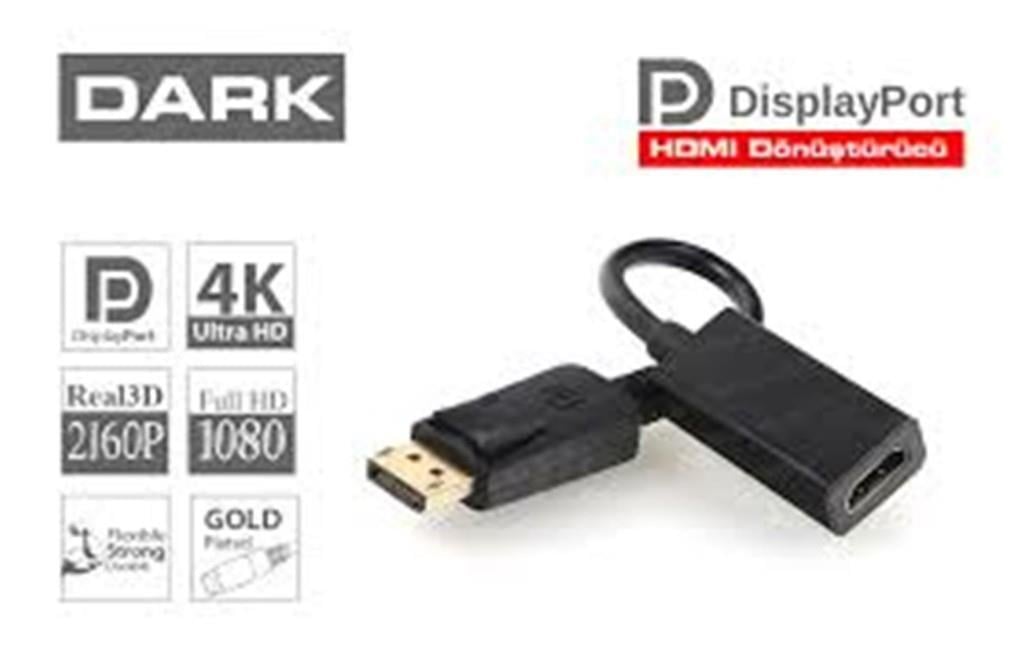 DARKDark DK-HD-ADPXHDMIV2 Display Port - Hdmı Dönüştürücü8697939919651