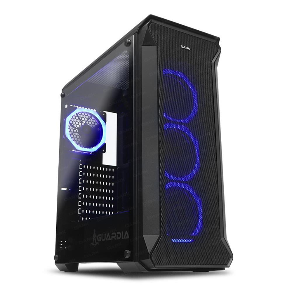 DARKDark GUARDIAN 4x12cm Dual RGB Fan USB3.0 T-Glass ATX Oyuncu Kasası8697939950555