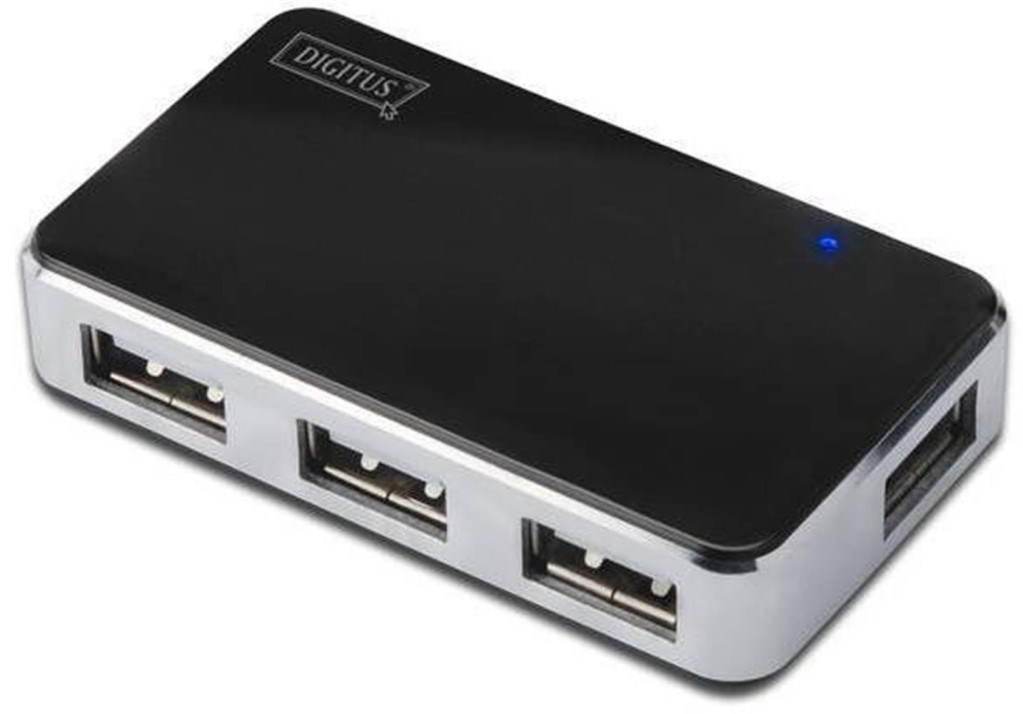 DIGITUSDigitus DA-70220 4 PORT 2.0 SİYAH USB ÇOKLAYICI4016032306535