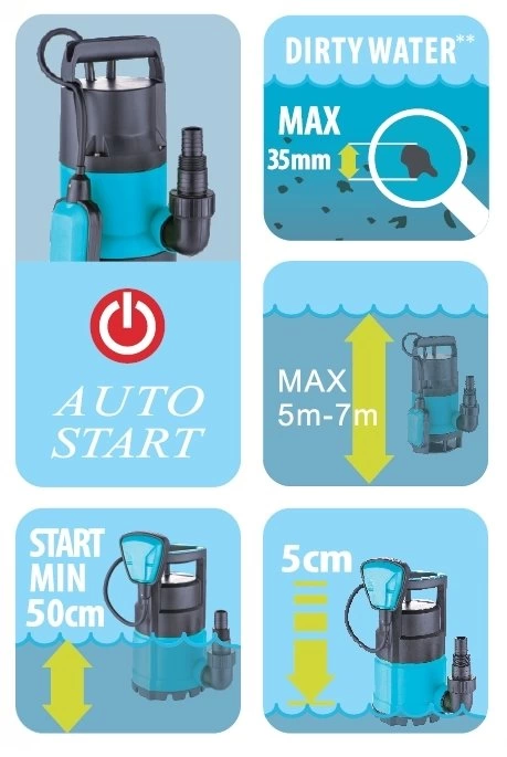 DuffmartDuffmart FSP550DW Pis Su Drenaj Dalgıç PompasıDF41012