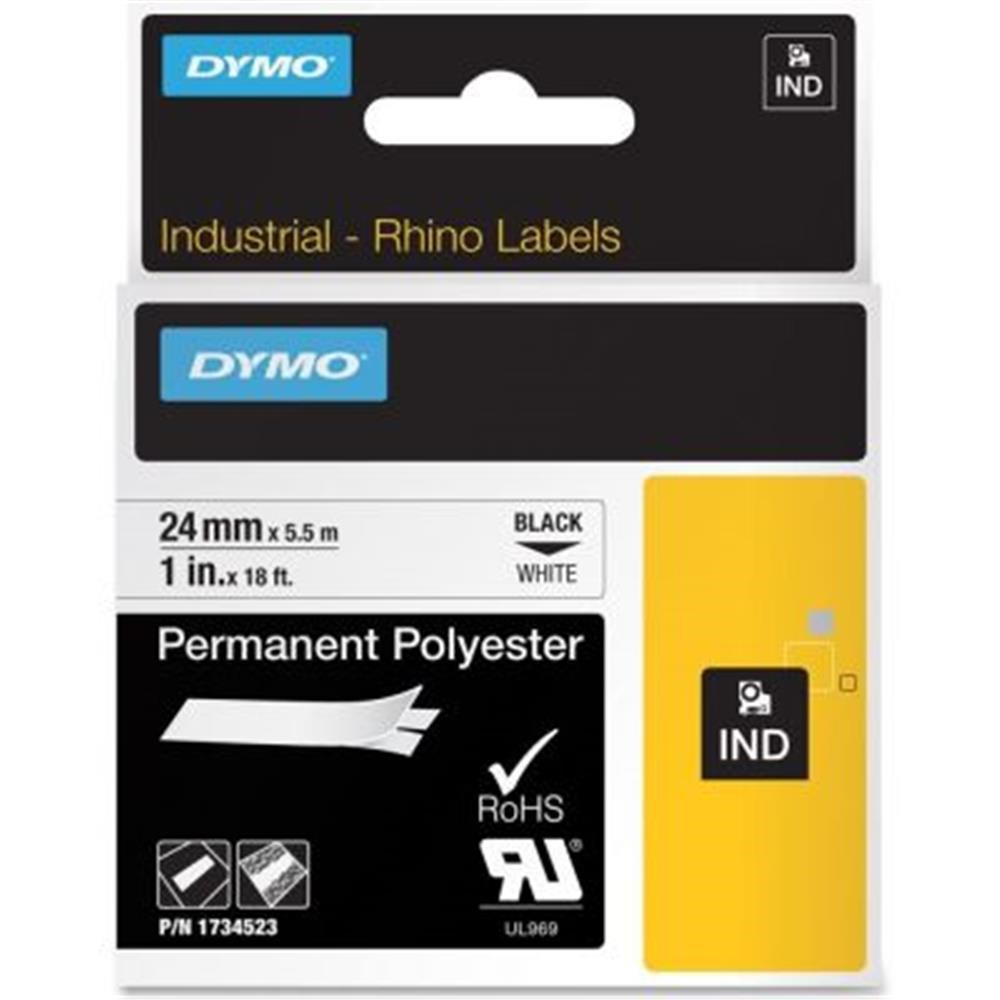 DYMODymo 18058 RhinoPRO Isıyla Küçülen Şerit19mmx1,5m Sarı-Siyah071701180582