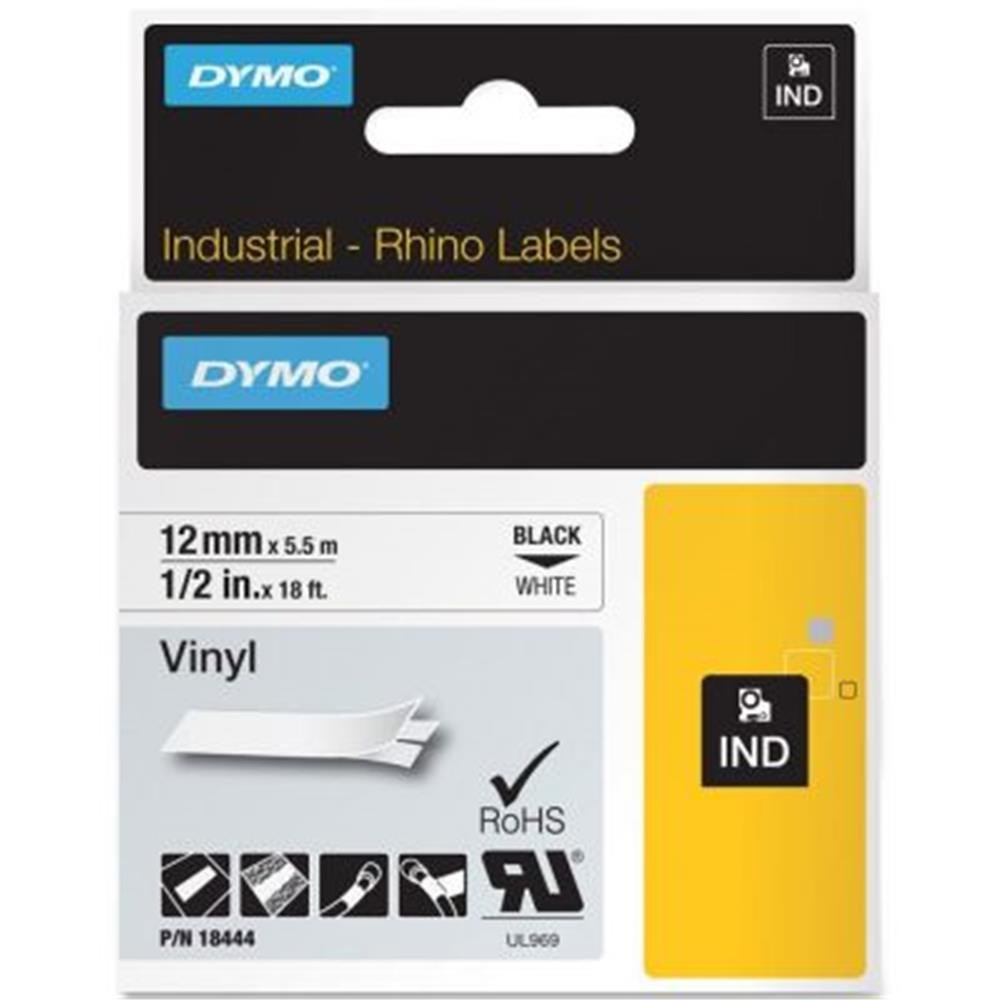 DYMODymo RhinoPRO Renkli Vinil 12mmx5,5m Sarı-Siyah 18432071701184320