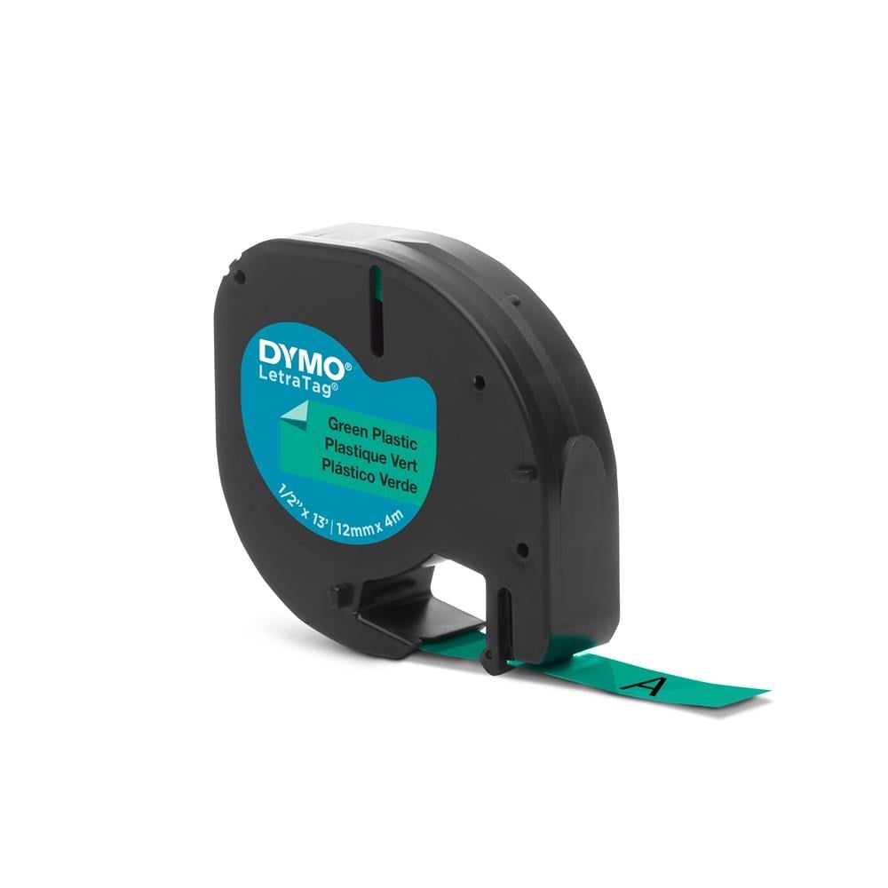 DYMODYMO S0721640 LetraTag Plastik Şerit ( 12 mm X 4 mt ) , Yeşil (59425 ) 912045411313912044