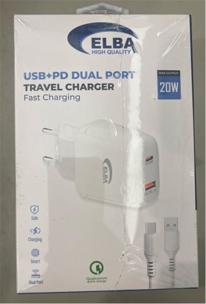 ELBAELB44 ELBA 20W 2Lİ PD+USB TYPE-C SET8698521888409