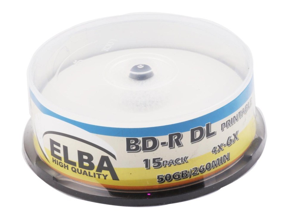 ELBAElba Blu-Ray BD-R 6X 50GB 15Lİ Cake Box Prıntable8698521892161