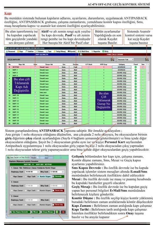 ElectrosecElectrosec AC-074ETH Güvenlik Amaçlı Off-Line ve Online Kartlı Geçiş SistemiAC-074ETH