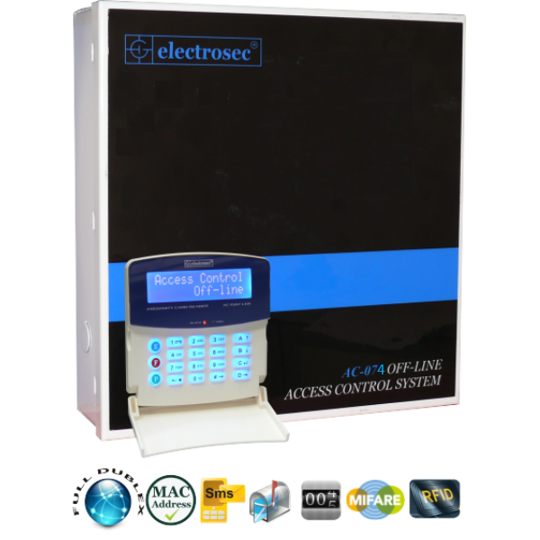 ElectrosecElectrosec AC-074ETH Güvenlik Amaçlı Off-Line ve Online Kartlı Geçiş SistemiAC-074ETH