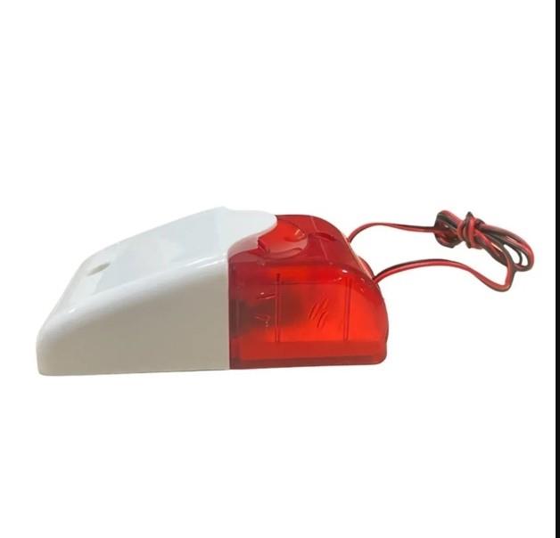 ElectrosecElectrosec IS-02 Dahili Flaşörlü Siren 12v Dc Işıklı 90dB Ses (İç Ortam)IS-02