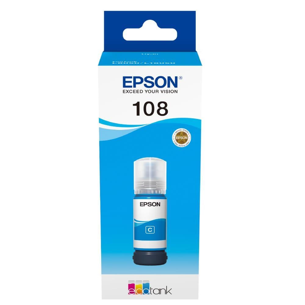EpsonEpson 108 T09C2  Cyan Mavi Şişe Mürekkep T09C24A L18050-L80508715946712345