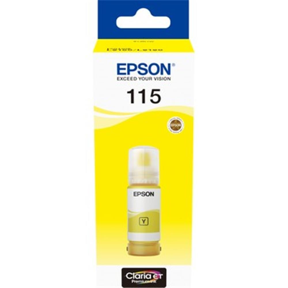EpsonEpson 115 Yellow Sarıi Şişe Mürekkep T07D44A L8160-L81808715946687452