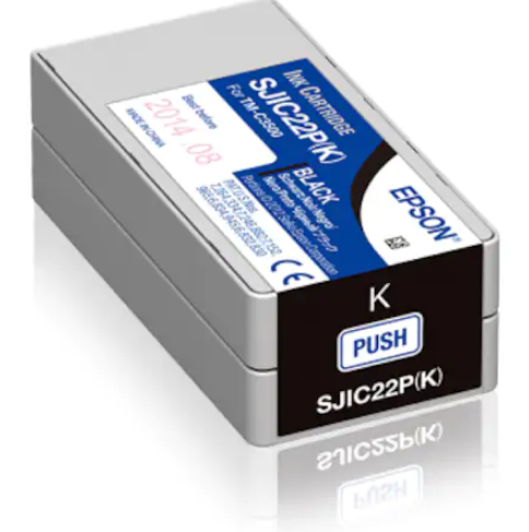 EpsonEpson Colorworks TM-C3500 Kartuş - Black (SJIC22P - K) C33S020601 ME-(SJIC22P-K)