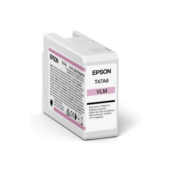 EpsonEpson Singlepack Vivid Light Magenta T47A6 UltraChrome Pro 10 ink 50ml Epson SureColor SC-P900 1 pc(s) (C13T47A600)T47A6 