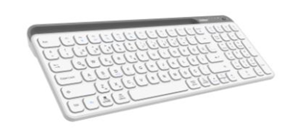 EVERESTEverest KB-BT90 Beyaz-Gri Bluetooth+ 2.4Ghz  Q Mac-Win-Android-Ios Uyumlu Kablosuz klavye8680096134739