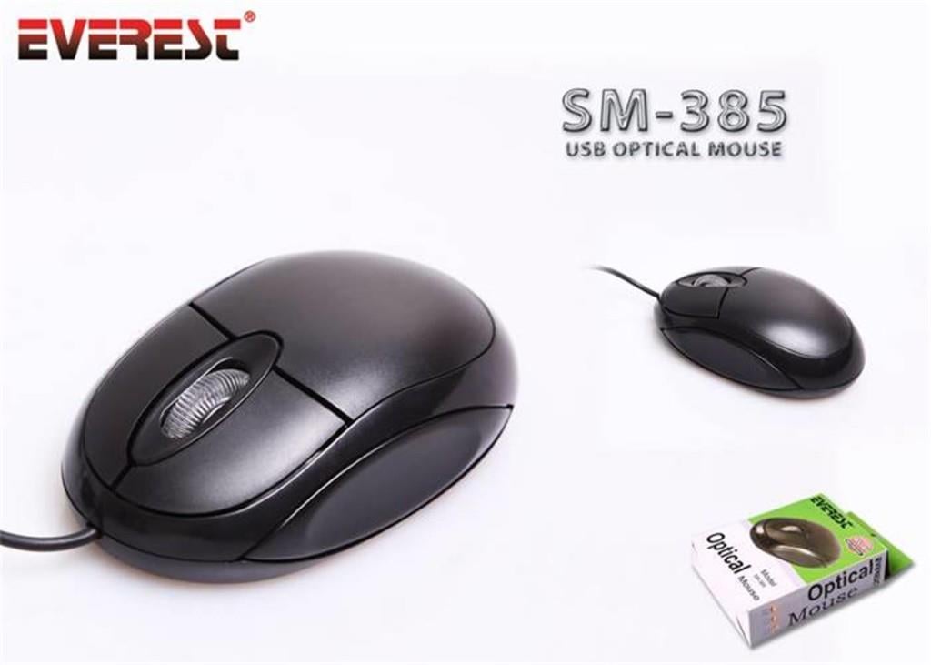 EVERESTEverest SM-385 Siyah Usb Kablolu Optik 800 Dpı 3 Buton Mouse8697671448631