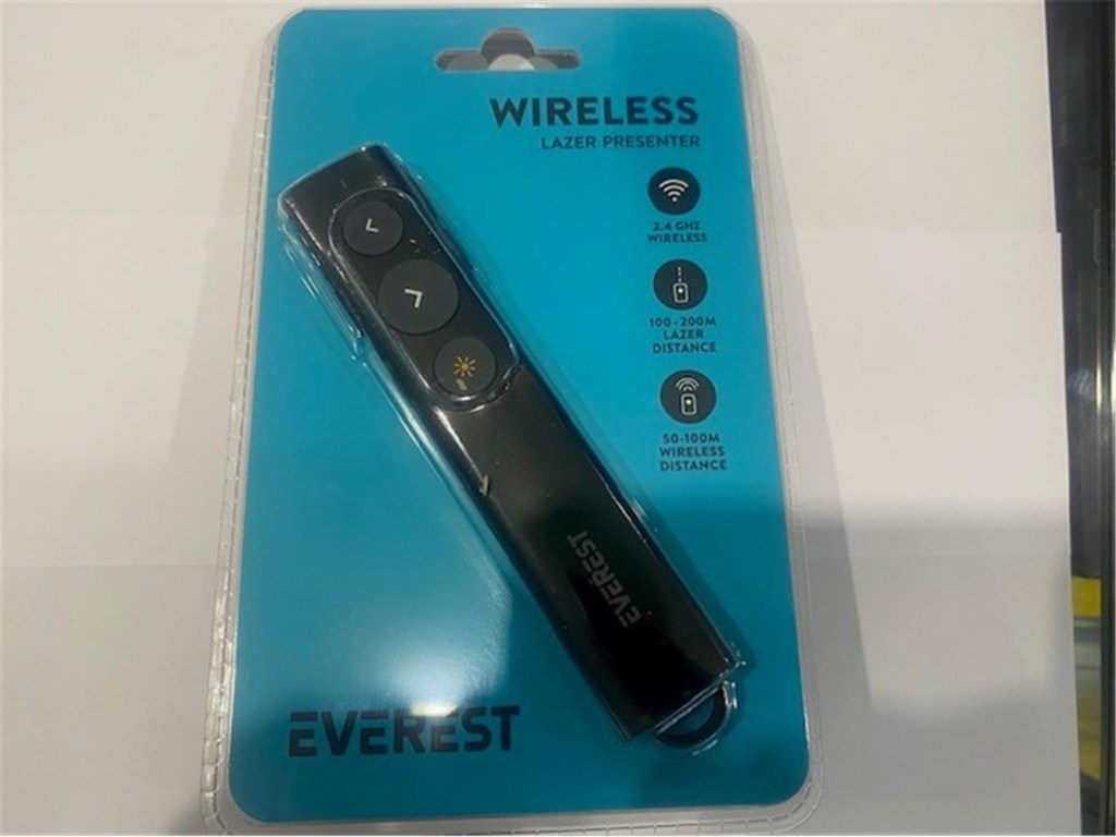 EVERESTEverest TBA-11 2.4Ghz Kablosuz Type C Profesyonel Sunum Cihazı (100-200mt Lazer)(50-100mt Wıreless )8680096137051