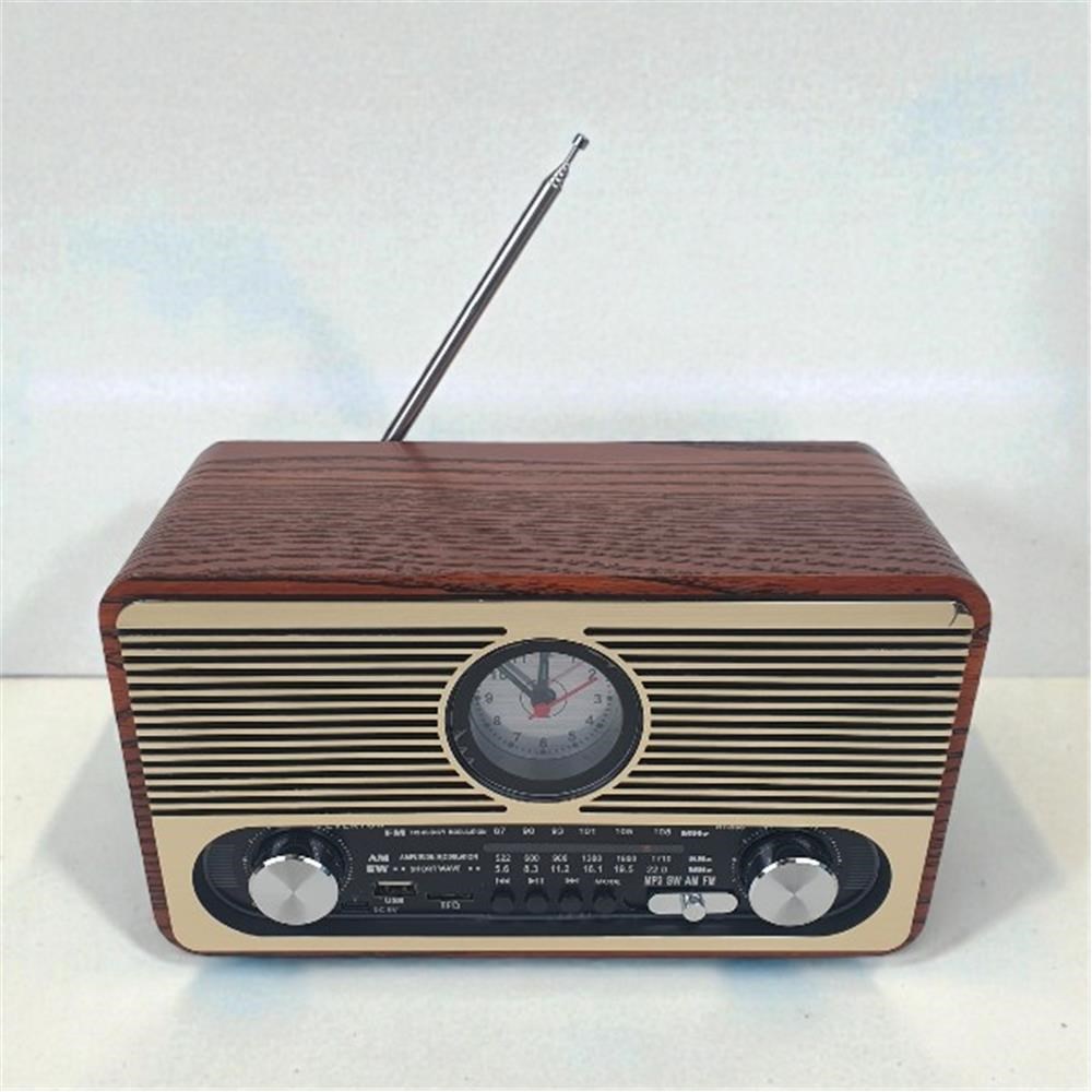 EVERTONEverton RT-566 Bluetooth-USB-SD-FM Şarjlı  Saatli Nostaljik Radyo7453351156606