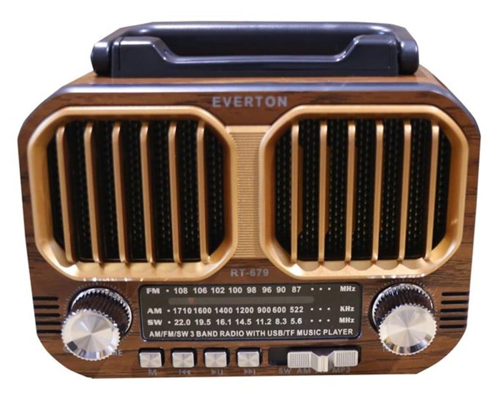 EVERTONEverton RT-679  Bluetooth-USB-SD-FM Şarjlı Solarlı  Nostaljik Radyo7453351767901