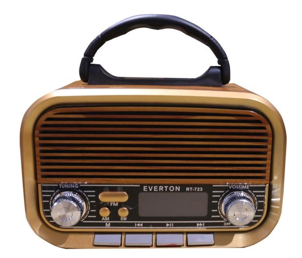 EVERTONEverton RT-723 Dijital Göstergeli Şarjlı Nostaljik Radyo (AM-FM-SW Wıth BT-USB-TF )7453351172309