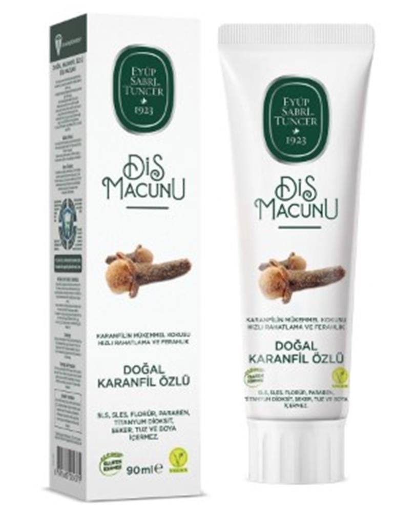 EYÜP SABRİ TUNCEREyüp Sabri Tuncer Doğal Karanfil Özlü Diş Macunu 90 Ml8691685024379