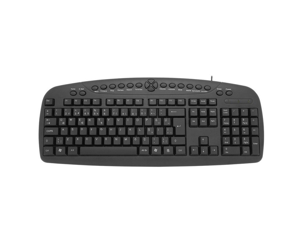 FRİSBYFrisby FK-142QU Q-Türkçe Kablolu Multimedia (Waterprof Özelliği)8697142422122