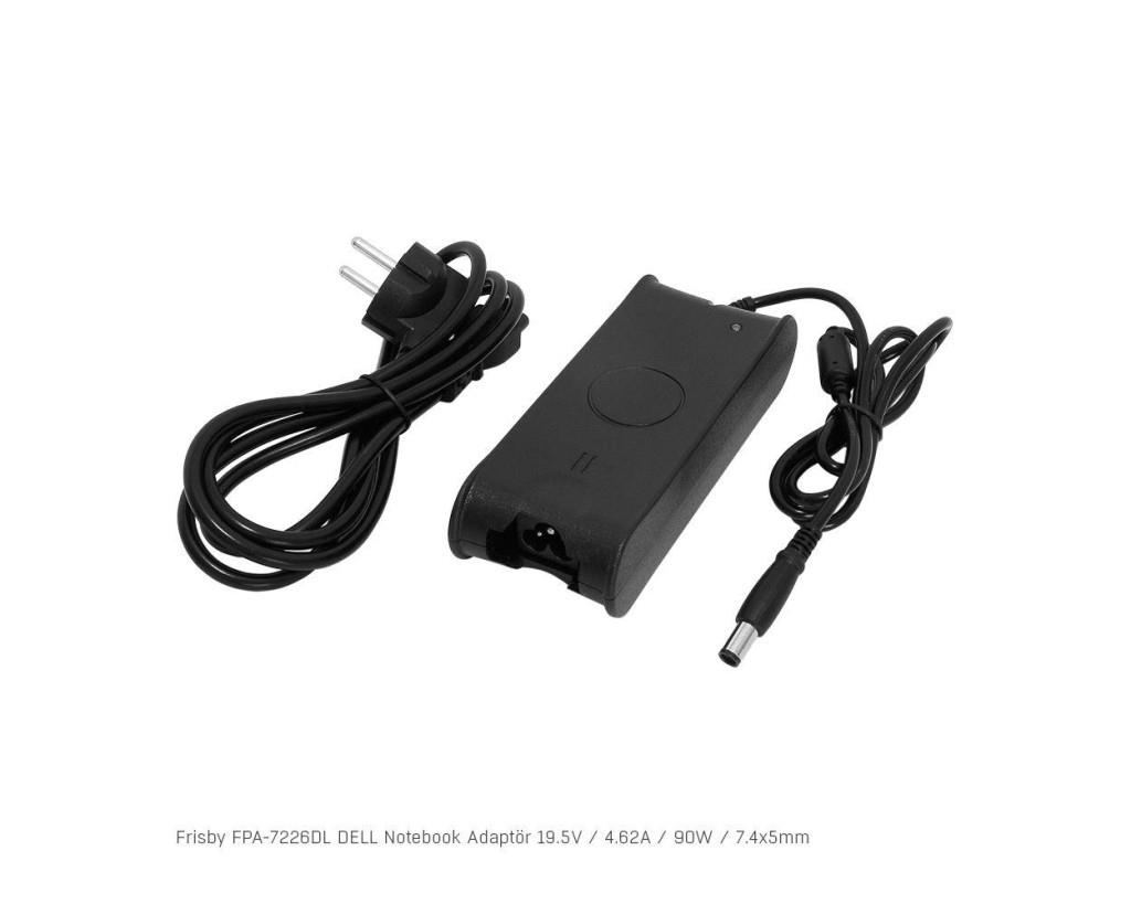 FRİSBYFrisby FPA-7226DL Notebook Adaptör (Dell) 19.5V  4.62A (Uç Boyutu : 7.4 x 5.0mm)8693472266955