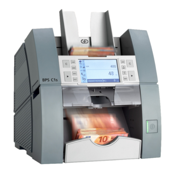 Giesecke+DevrientGiesecke+Devrient BPS C1S Profesyonel Banknot Sayma ve Tanıma Makinesi, 32 Ülke Para Birimi, Çek OkumaBPS C1S