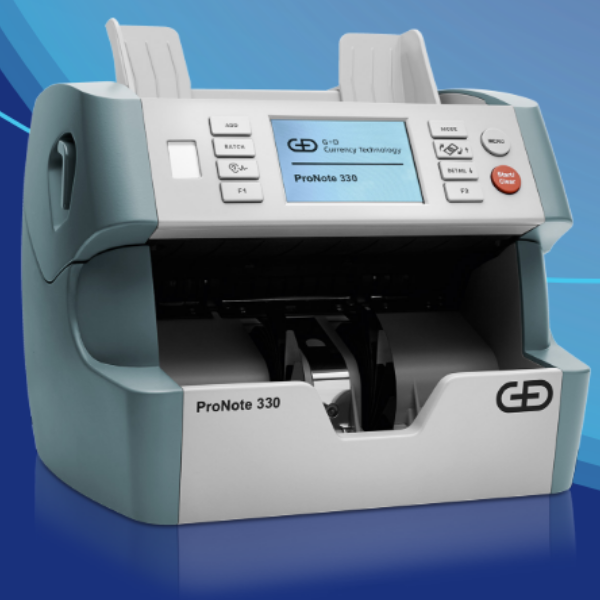 Giesecke+DevrientGiesecke+Devrient ProNote 330 Tek Katlı, Çift Cıslı Banknot Sayma Makinesi 22 Ülke Parası, Alman MalıProNote 330
