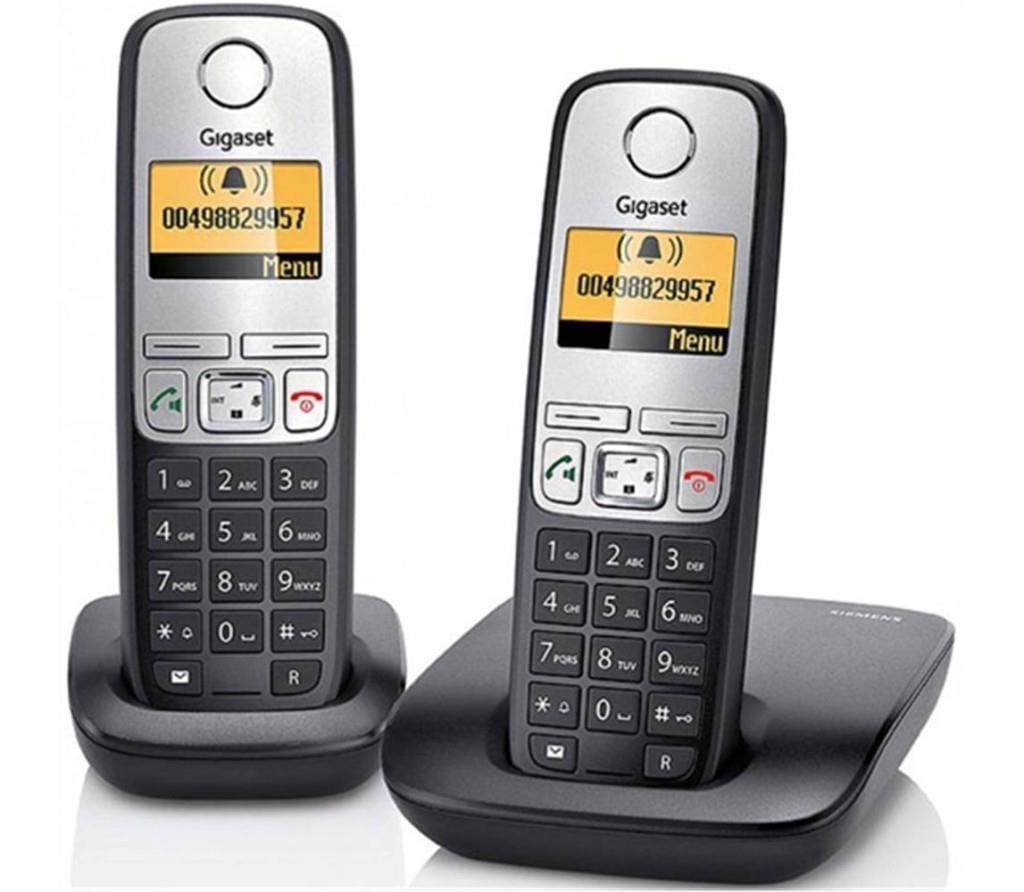 GİGASETGigaset A690 Duo 2 li Siyah Telsiz Dect Telefon 100 Rehber Handsfree Işıklı Ekran4250366857367