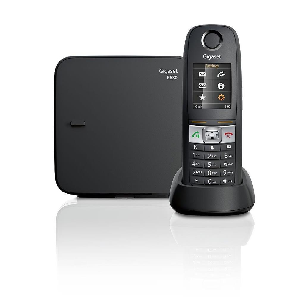 GİGASETGigaset E630 Siyah Telsiz Dect Telefon Işıklı Renkli Ekran Sms4250366838656