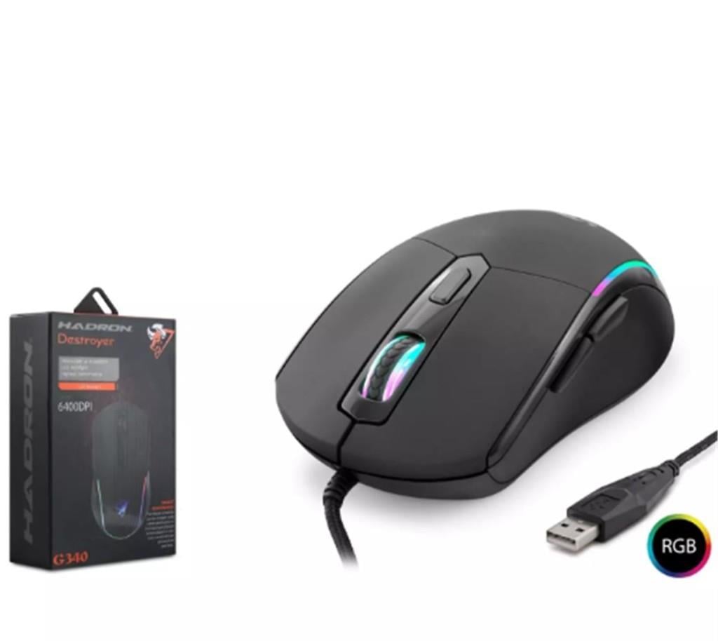 HADRONHadron Destroyer G340 Rgb 6 Buttons Usb 6400 Dpı Oyuncu Mouse (1,40cm Kablo Uzunluğu)8680469038152