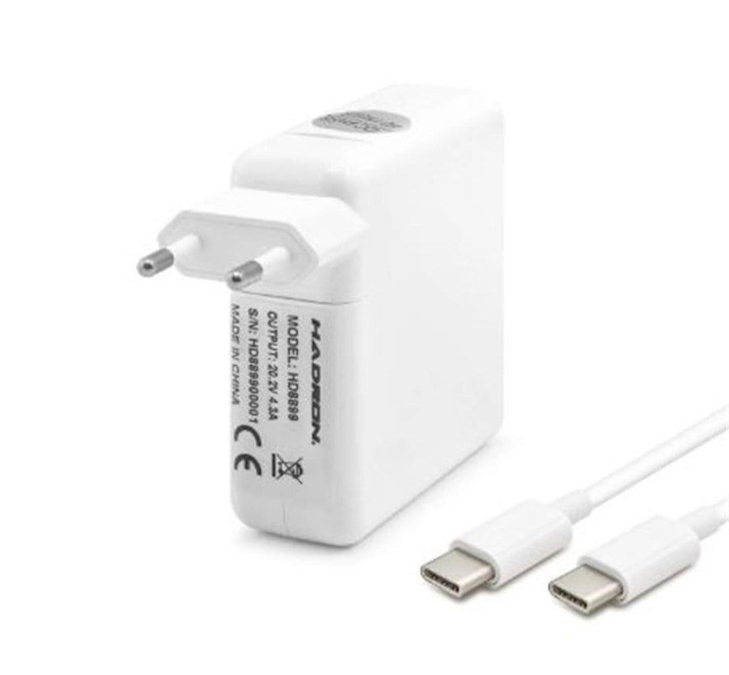 HADRONHADRON HD8899 Laptop Adaptörü 85W 20.2V 4.3A Type-C Beyaz8680469046379