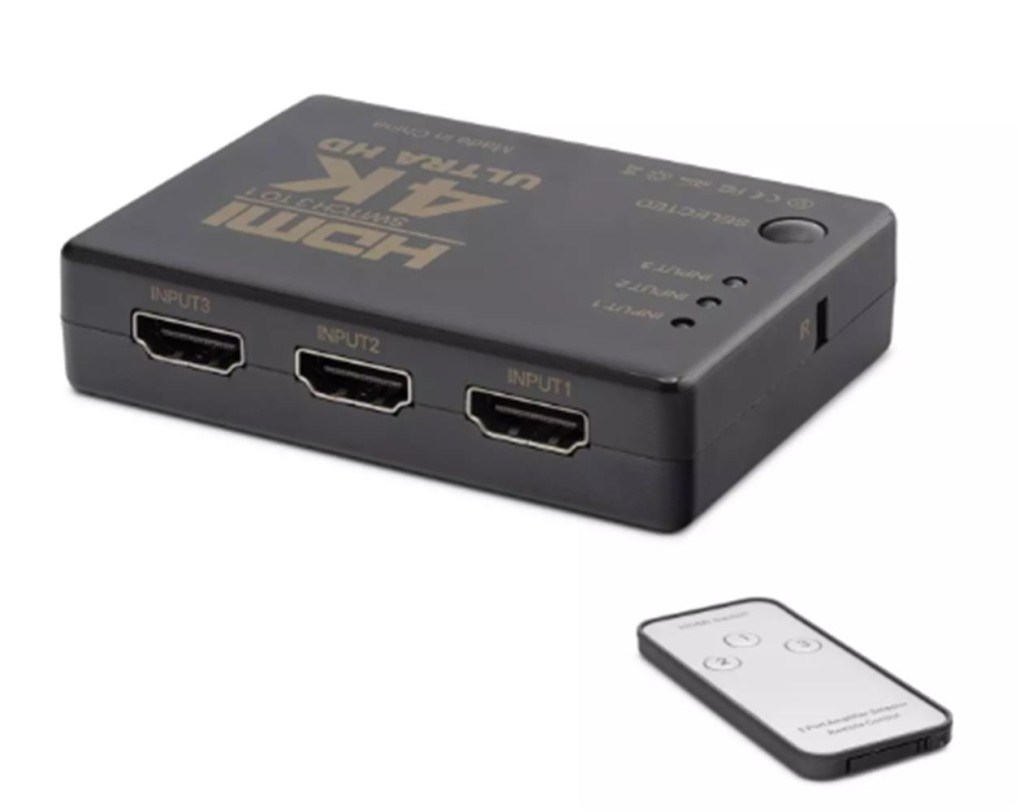 HADRONHadron Hdx1308 3 port Hdmi Switch 3Giriş 1Çıkış 4K Kumandalı8680469033195