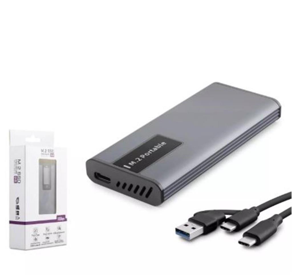 NODARHADRON HDX1781 SSD KUTU TYPE-C3.1 + USB3.0 NGFF ALİMÜNYUM + PLASTİK M2 CHIP RTL9201R RGB GR8680469042975