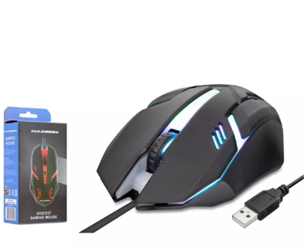 HADRONHadron Hdx3257 Kablolu Oyuncu Mouse Rgb 800-1600 Dpi 140Cm Siyah8680469032532