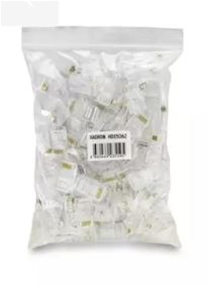 HADRONHadron Hdx5062 Cat5 Konnektör Ez Rj45 Delikli 100Lü Paket Şeffaf8680469035595
