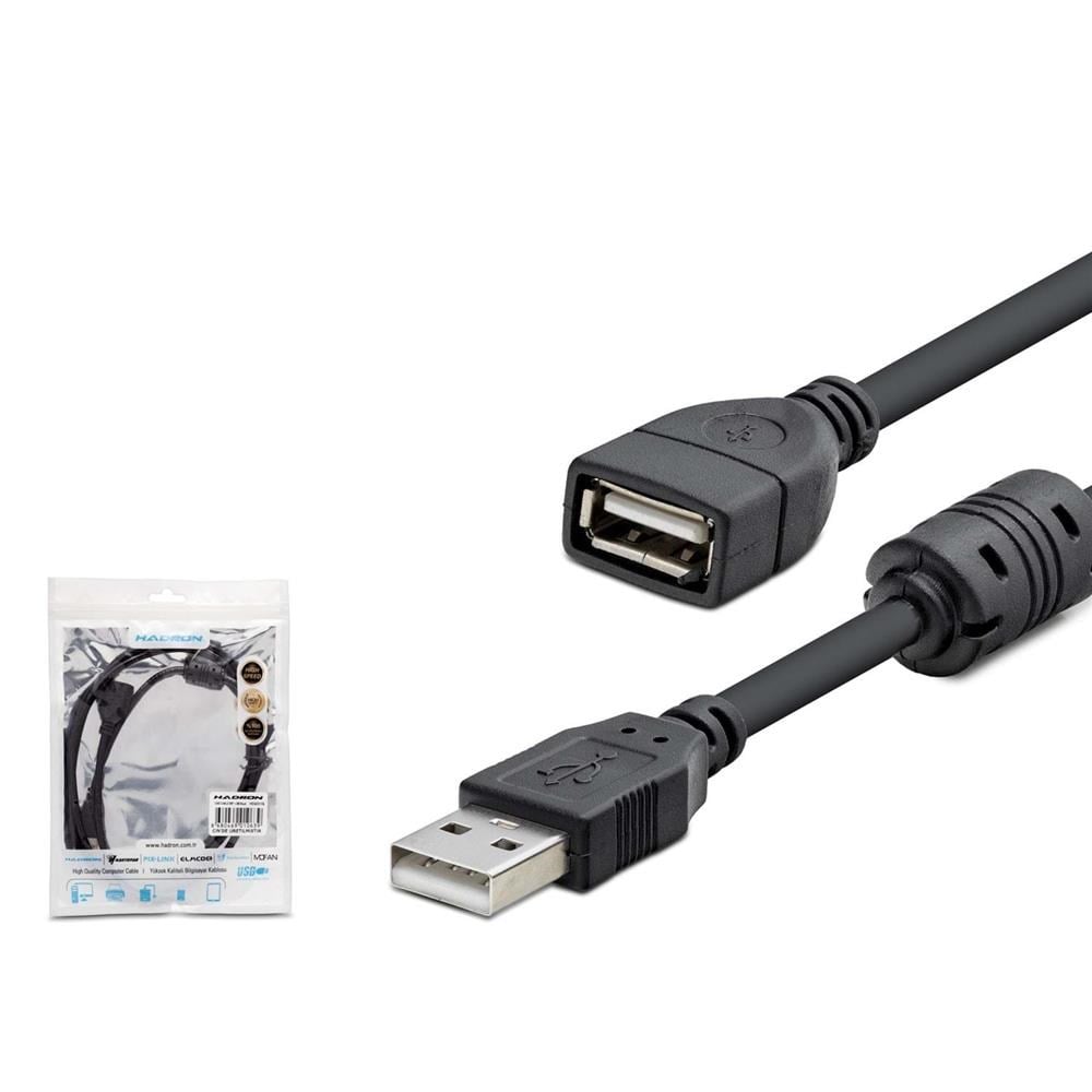 HADRONHADRON HDX7533 USB Uzatma Kablosu 1.5mt - Siyah8680469030804