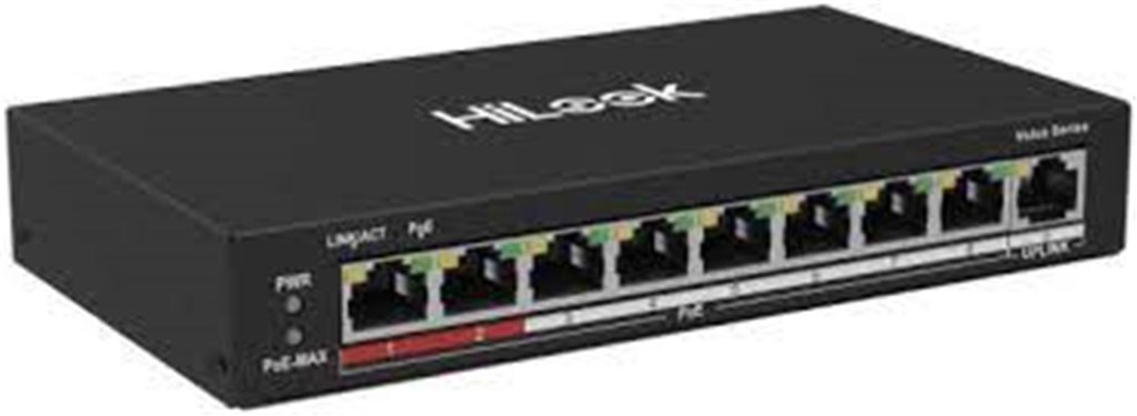 HİLOOKHilook NS-0109P-60(B) 8 Port 10-100 8 Port PoE 60W +1 Port Megabit Uplink Poe Switch6941264028284