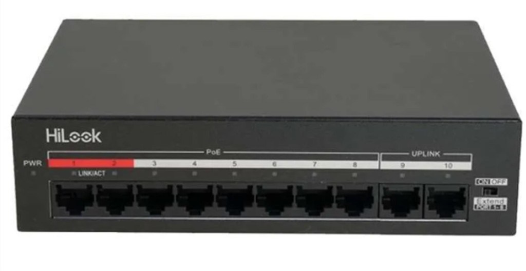 HİLOOKHilook NS-0110MP-60 8 Port PoE, 60W, +2 Port Megabit Uplink Switch6942160490113