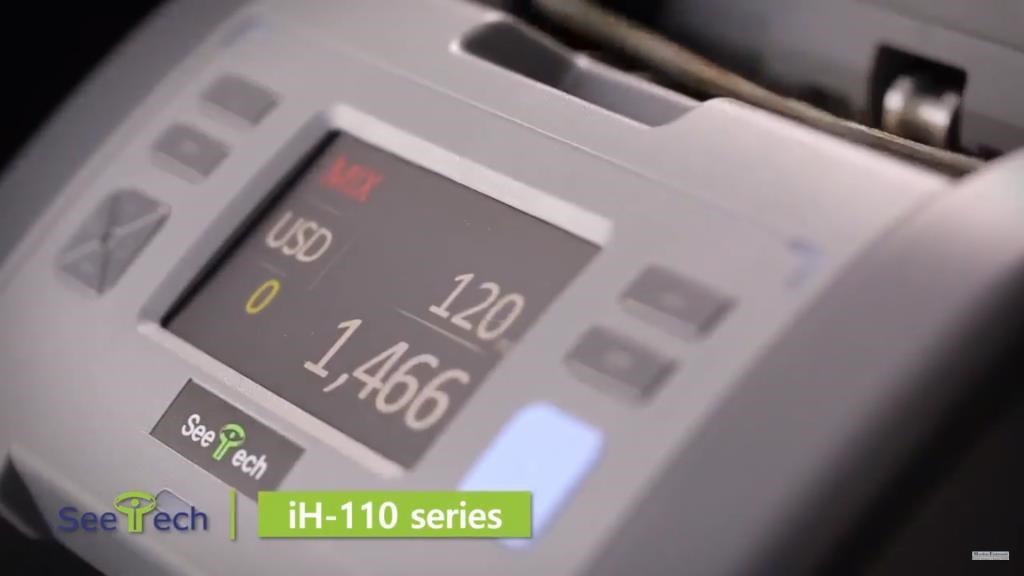 HitachiHitachi IH-110 Fitnes'lı Çift Cıslı Karışık Banknot Sayma Makinesi 20 Ülke  ParasıIH-110F