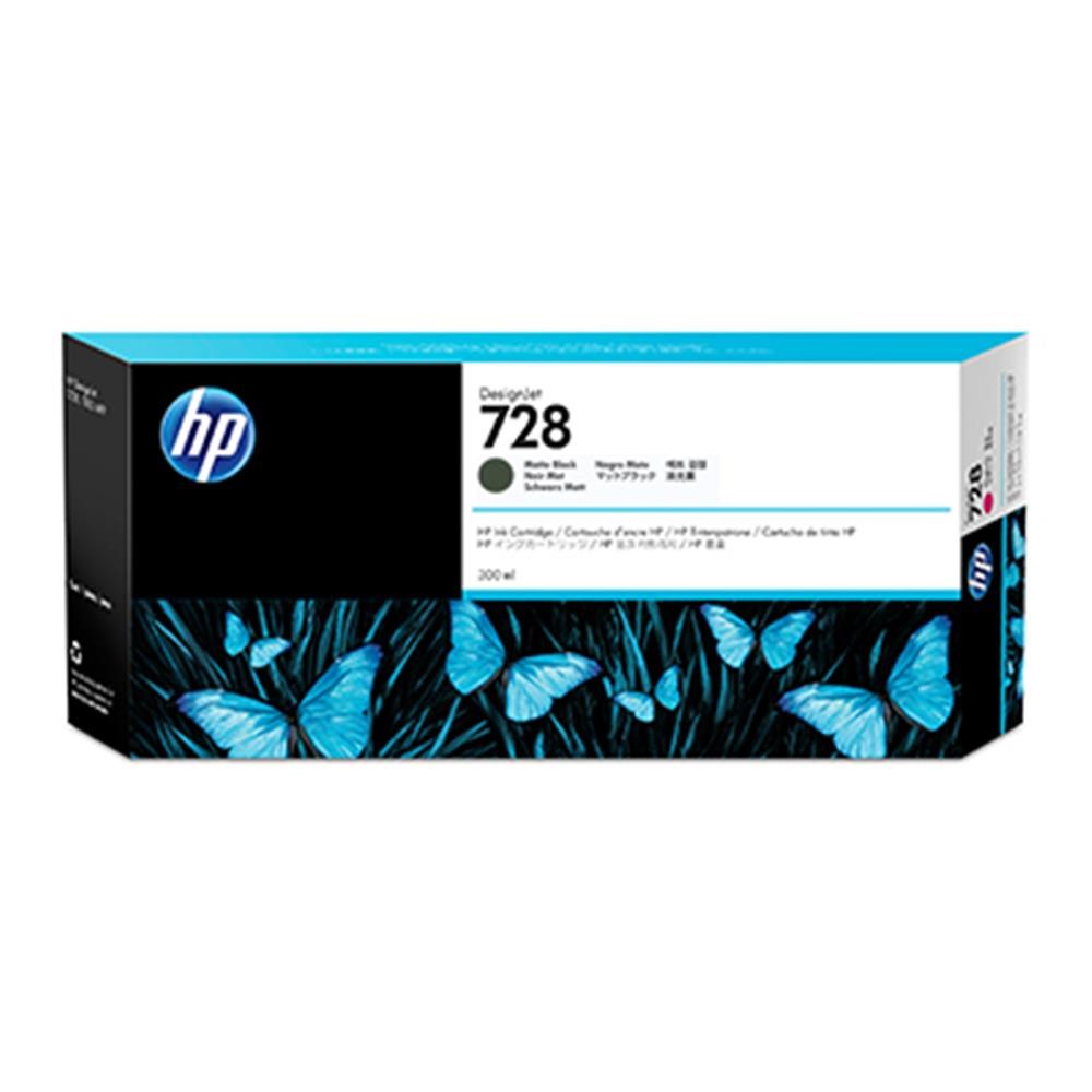 HPHP 728 Matte Black Mat Siyah 300ML Plotter Kartuşu F9J68A888793397879