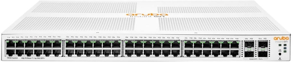 HPHP Aruba ION JL686B 1930 48 PORT GIGABIT+4X10GB SFP YÖNETİLEBİLİR L2+ RACKMOUNT 370W POE SWITCH190017593654