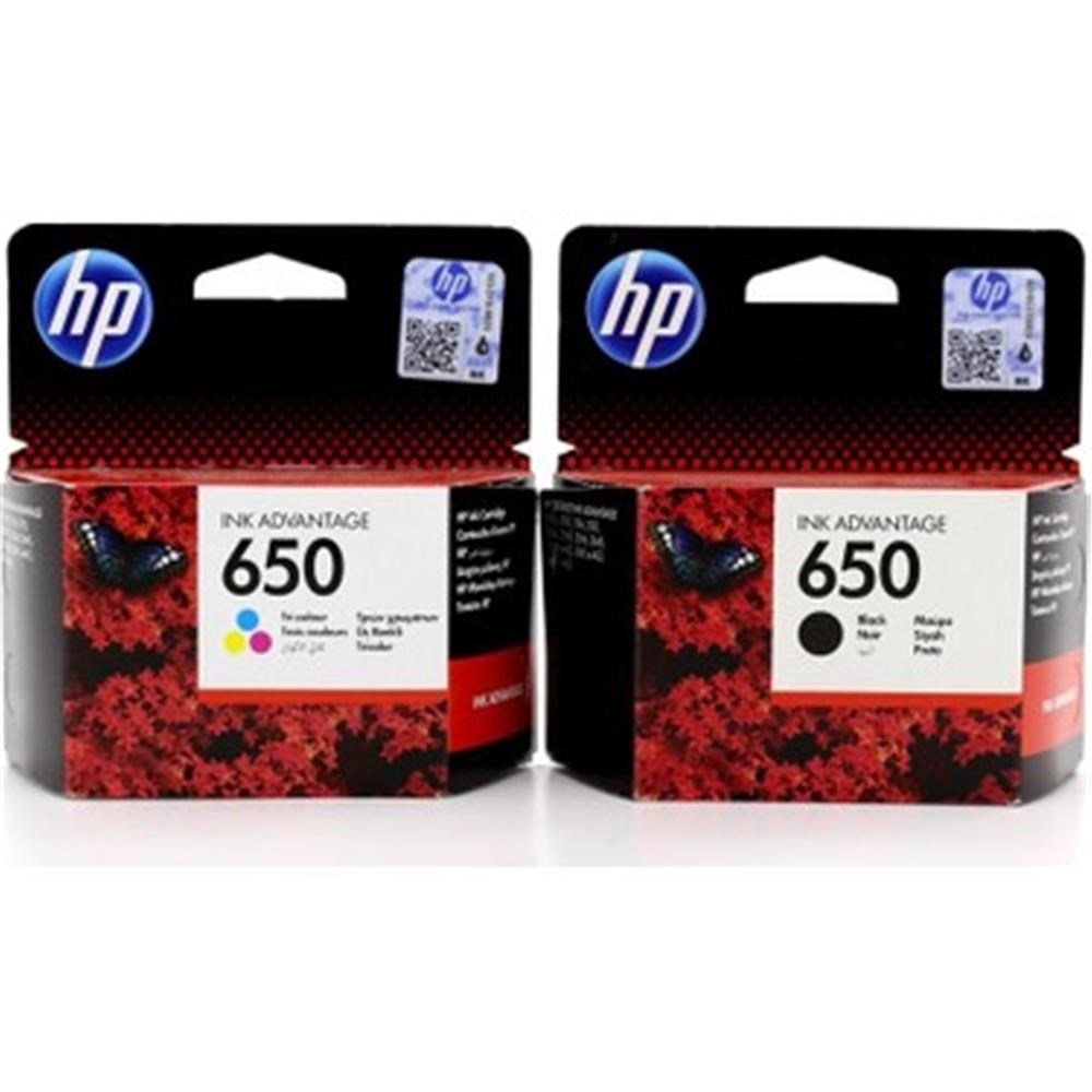 HPHP CZ101AE + CZ102AE 650 Siyah + Renkli Kartuş Seti650SET