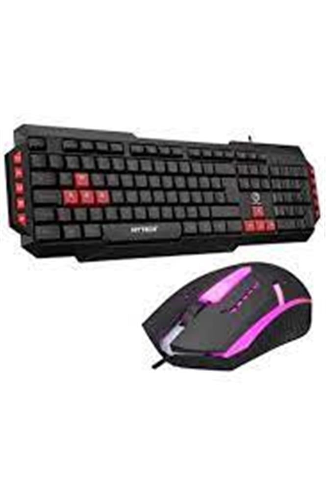 HYTECHHytech HYK-46 COMBO  Siyah USB Kırmızı Tuşlu Q Gaming Oyuncu Klavye +mouse set8680096112102