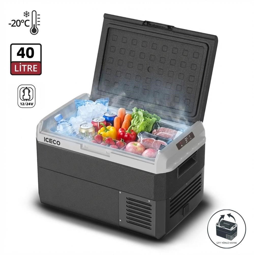 ICECOICECO MCD40D 12/24Volt 40 Litre Kompresörlü Outdoor Oto BuzdolabıMCD40D