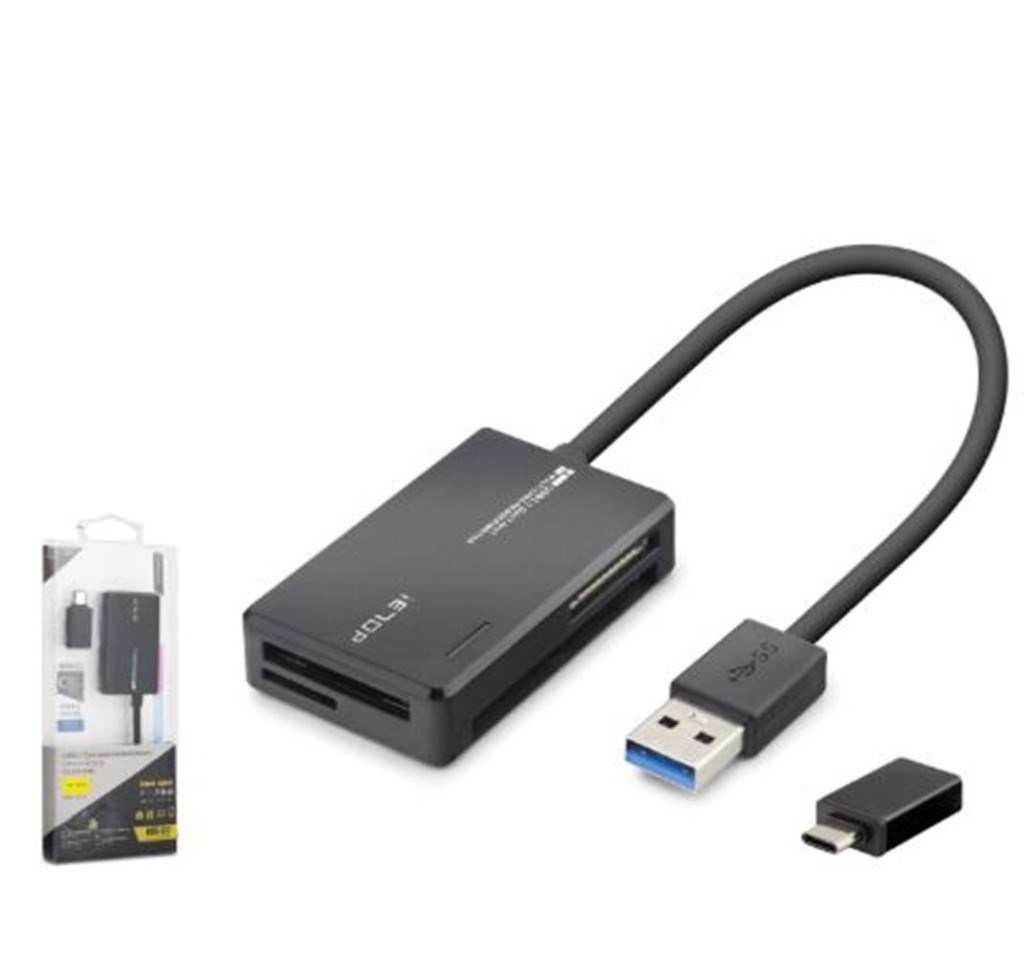 NODARiETOP C313 USB Type-C 3.2 Gen1 All in One Kart Okuyucu CF SD MicroSD MS 5 Gbps Siyah8680469050956