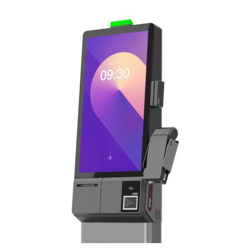 IMINImın Heron 1 Android 15 8 Çekirdekli 2.0 GHz 23.8″ WiFi 6 BT NFC 80 MM Yazıcı Tek Kamera Standart Tarayıcı GMS Siyah 4GB+64GBHERON 1