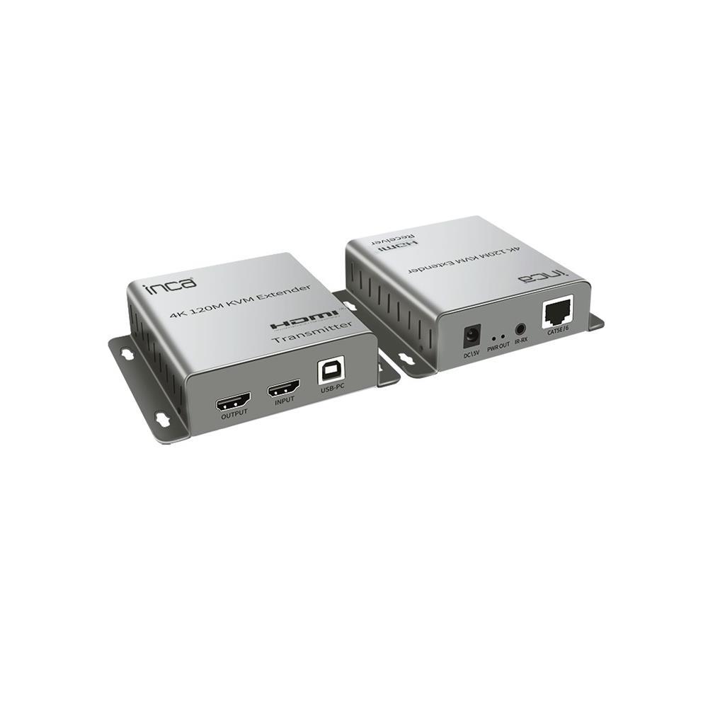 INCAInca IEX-120 HDMI 4K@30Hz 120mt KVM Network Extender 4K@30Hz (CAT-5e-CAT-6 Kablo Uzunluğu)8681949016042